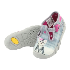 Befado kitten children's shoes 110P365 pink grey 4 Befado kitten children's shoes 110P365 pink grey 4