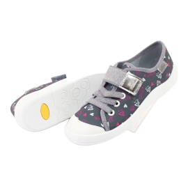 Befado children's sneakers 251Y138 white pink grey 5 Befado children's sneakers 251Y138 white pink grey 5