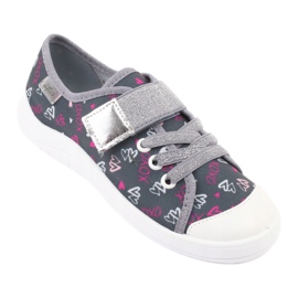 Befado children's sneakers 251Y138 white pink grey 1