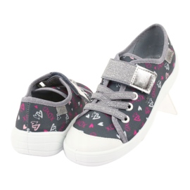 Befado children's sneakers 251Y138 white pink grey 4