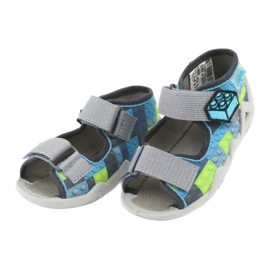 Befado children's sandals 250P093 blue grey green 3 Befado children's sandals 250P093 blue grey green 3