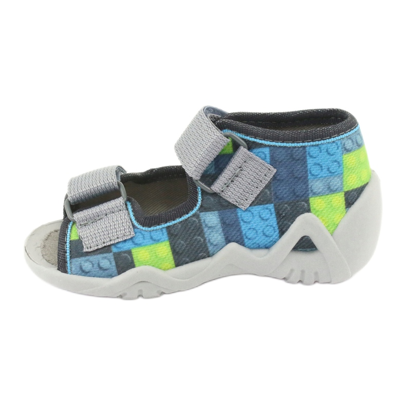 Befado children's sandals 250P093 blue grey green 2 Befado children's sandals 250P093 blue grey green 2