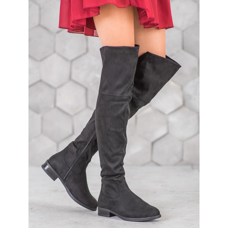 SHELOVET Stylish Over The Knee Boots black 2 SHELOVET Stylish Over The Knee Boots black 2