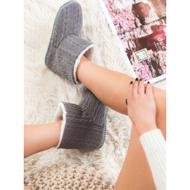 VINCEZA slippers grey 1 VINCEZA slippers grey 1