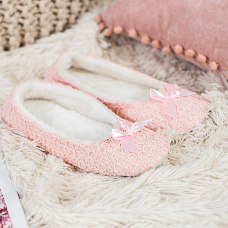 VINCEZA slip-on slippers pink 1