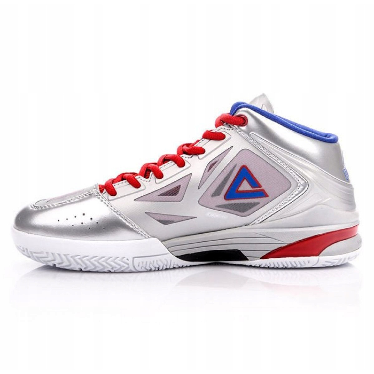 white grey basketball shoes