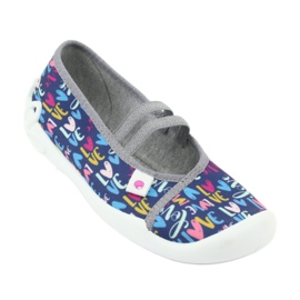 Befado children's shoes 116Y260 navy blue pink multicolored 2