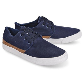 Textile Casual Sneakers Y010 Blue navy blue 1
