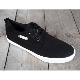Textile Casual Sneakers Y011 Black 1