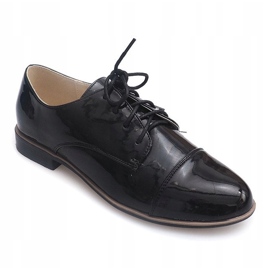 Women's Lace-Up Shoes C760JE Black 1