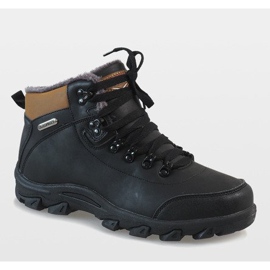 Black insulated snow boots A1833-1 1
