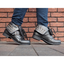 Boots 2W1 With Studs 1621 Black 2