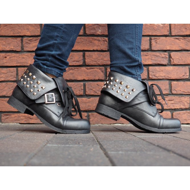 Boots 2W1 With Studs 1621 Black 2