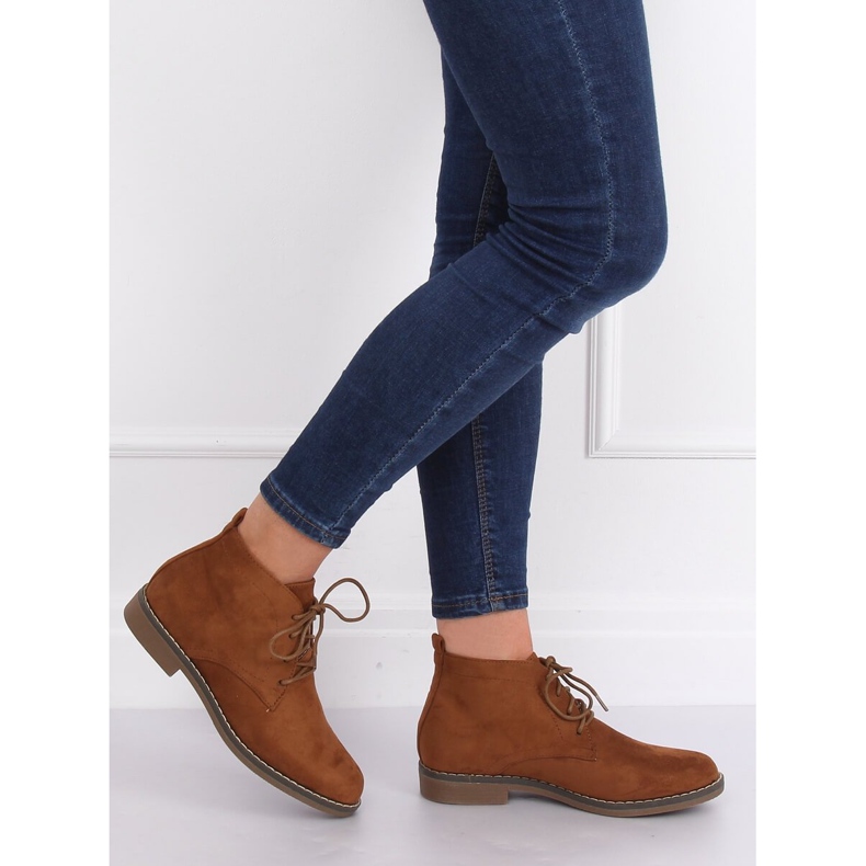 Lace-up boots camel 8B977 Camel brown 1