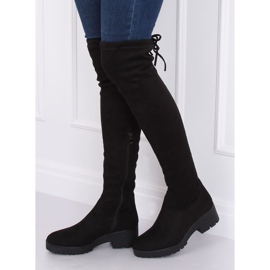 Over-the-knee boots on the protector black NC711 Black 2