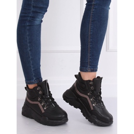 Black high-ankle sports shoes B0012-SP Black 2 Black high-ankle sports shoes B0012-SP Black 2