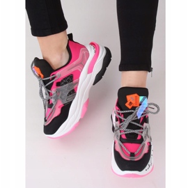 LA65P Fushia Trainers black pink multicolored 2