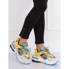 LA65P Yellow trainers multicolored 2