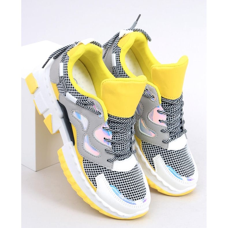 LA67P Yellow sneakers multicolored 1