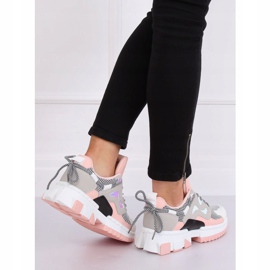 LA67P Pink sneakers multicolored 1