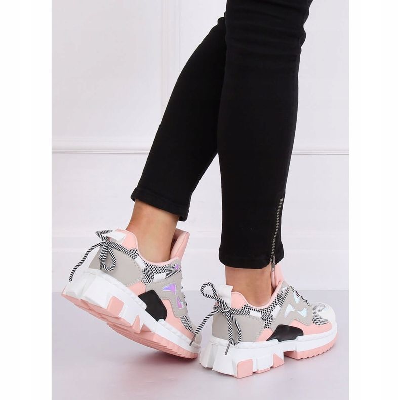 LA67P Pink sneakers multicolored 1