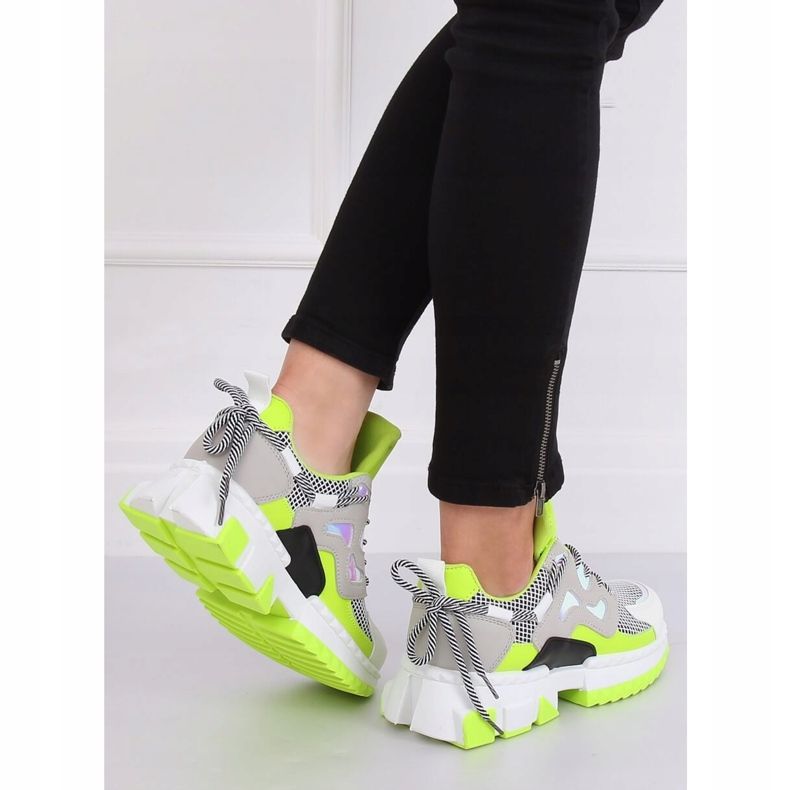 LA67P Green sneakers multicolored 1