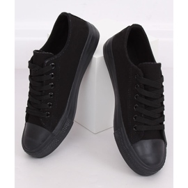 Black women's sneakers PQ-22 Black 2
