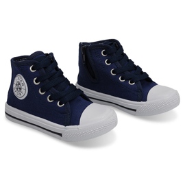 High-top Children's Sneakers Y1312 Navy Blue 1 High-top Children's Sneakers Y1312 Navy Blue 1