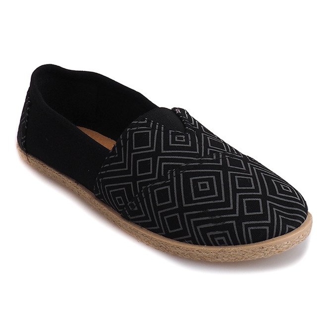 Linen Espadrilles B211-2 Black Sneakers 1