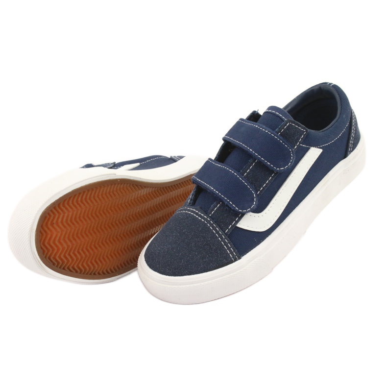 Velcro sneakers AlaVans Atletico 18081 navy white navy blue 5 Velcro sneakers AlaVans Atletico 18081 navy white navy blue 5