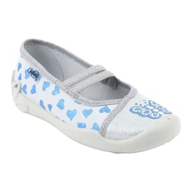 Befado hearts children's shoes 116X267 blue grey 1