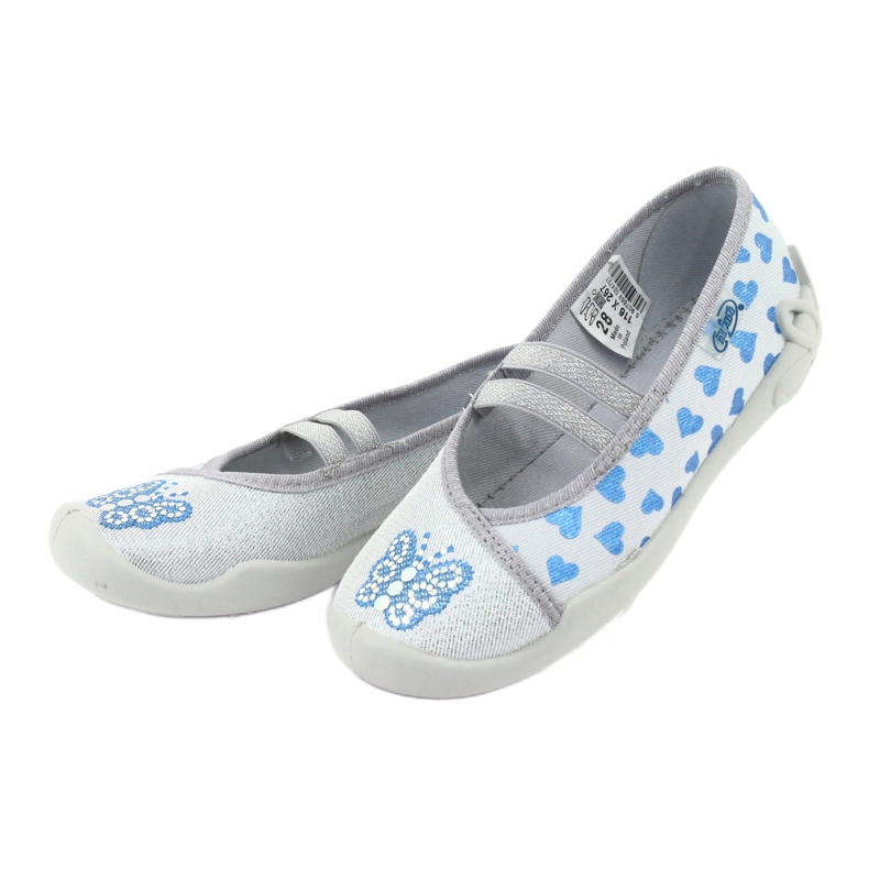 Befado hearts children's shoes 116X267 blue grey 3