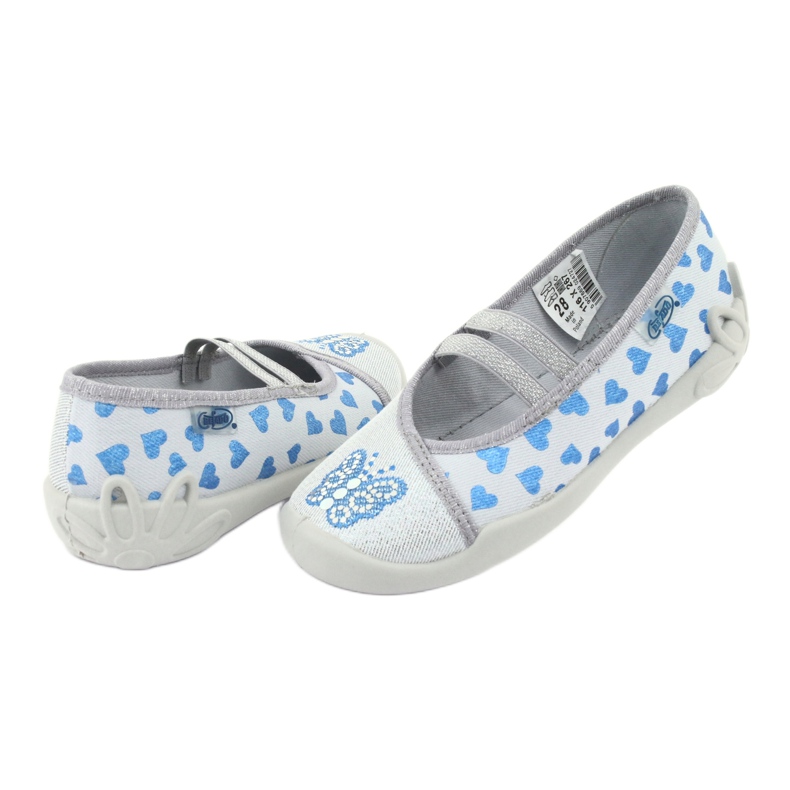 Befado hearts children's shoes 116X267 blue grey 4 Befado hearts children's shoes 116X267 blue grey 4