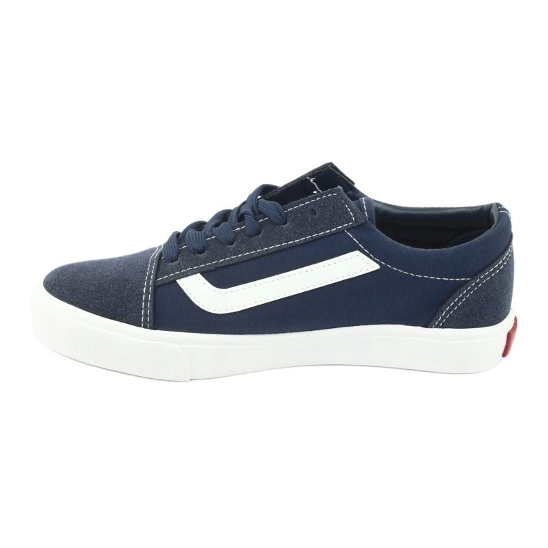 Atletico Women's sneakers tied 18081 navy blue 2 Atletico Women's sneakers tied 18081 navy blue 2