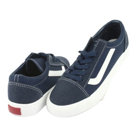 Atletico Women's sneakers tied 18081 navy blue 4 Atletico Women's sneakers tied 18081 navy blue 4