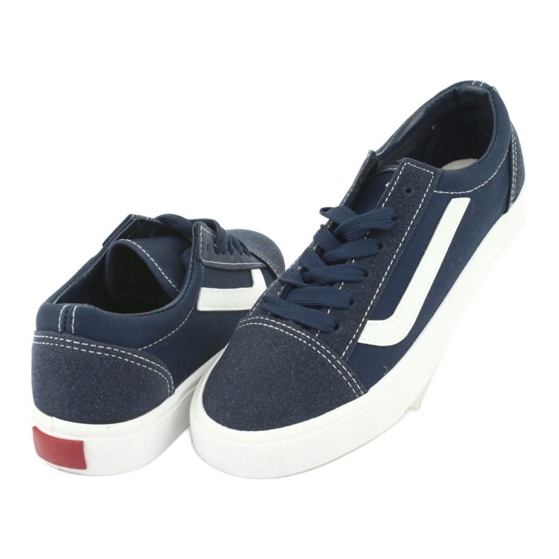 Atletico Women's sneakers tied 18081 navy blue 4 Atletico Women's sneakers tied 18081 navy blue 4