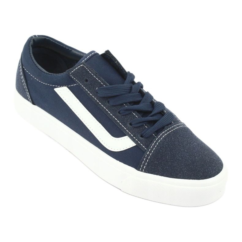 Atletico Women's sneakers tied 18081 navy blue 1 Atletico Women's sneakers tied 18081 navy blue 1