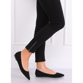 Black pointed ballerinas A822 Black 2