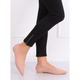 Pink pointed ballerinas A822 Pink 1