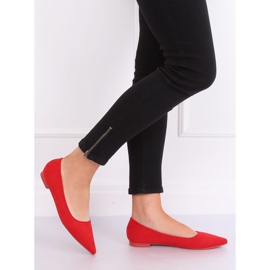 Red pointed ballerinas A822 Red 2