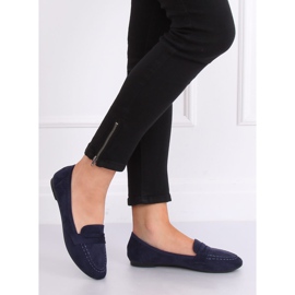 Women's navy blue loafers B2030 Dk Blue 2 Women's navy blue loafers B2030 Dk Blue 2