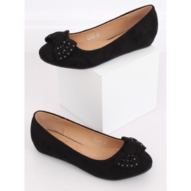 Black wedge ballerinas FM217-13 Black 2