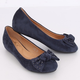 Navy blue ballerinas FM217-13 Blue 2