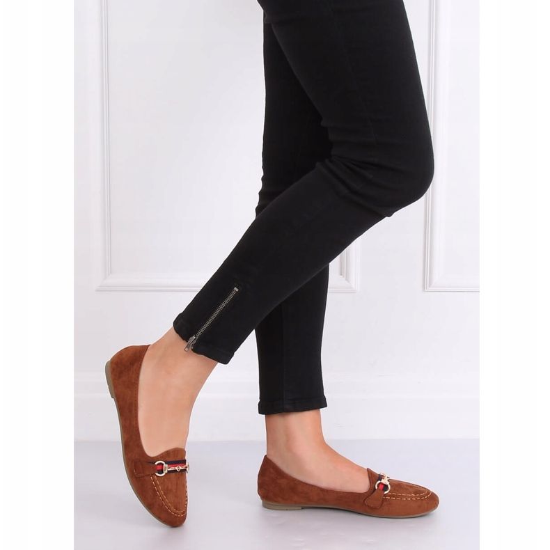 Women's loafers camel B2027 Camel brown 2