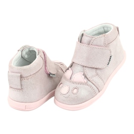 Velcro booties Koala Bartek 71150 pink grey 4