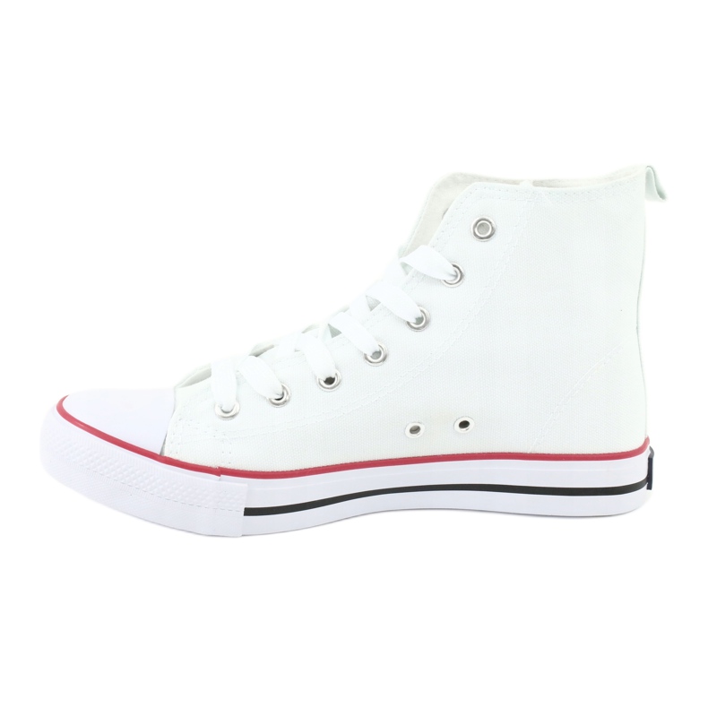 American Club LH42 high-top trainers white red 2