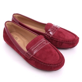 Women's burgundy loafers FM2958-3 Wine red 1