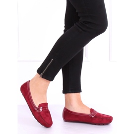Women's burgundy loafers FM2958-3 Wine red 2