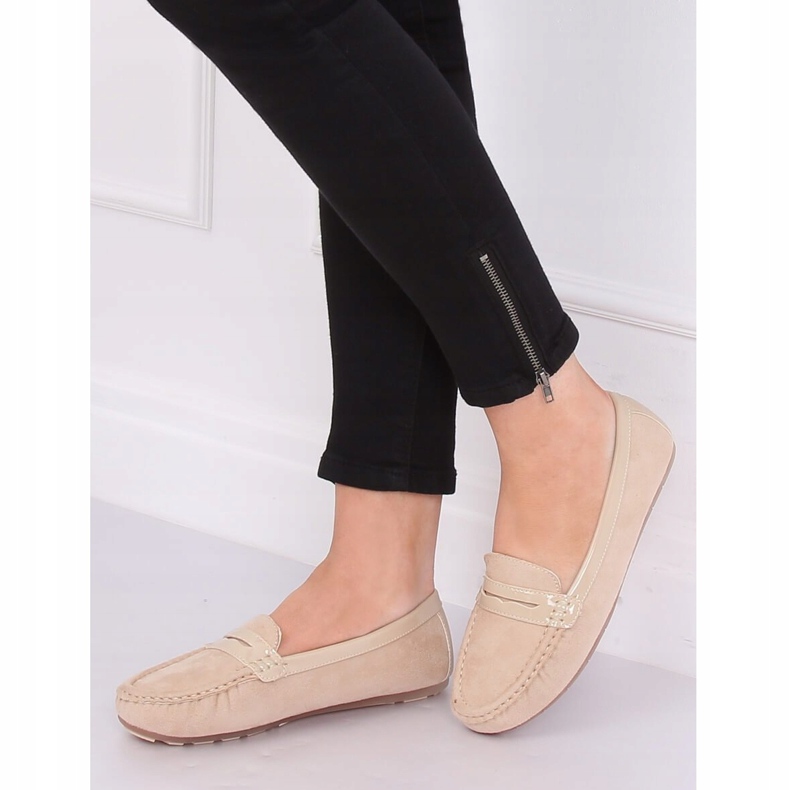 Women's beige loafers FM2958-3 Beige 1