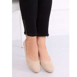 Smooth beige ballerinas Z1005 Beige 1